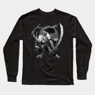 Black ' N White Samurai Long Sleeve T-Shirt